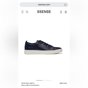 PS Paul Smith Navy Sneakers - size US 12 in good used condition